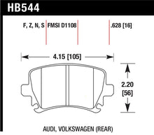 Load image into Gallery viewer, Hawk 2006-2009 Audi A3 TFSIi Quattro 2.0 HPS 5.0 Rear Brake Pads - HB544B.628