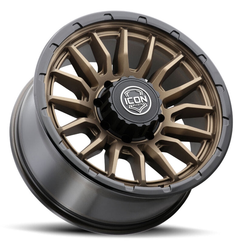 ICON Alloys Cajon 20x9 / 8x6.5 / 12mm / 5.5in BS Satin Bronze Wheel w/ GB Lip - 8320908055SBGB
