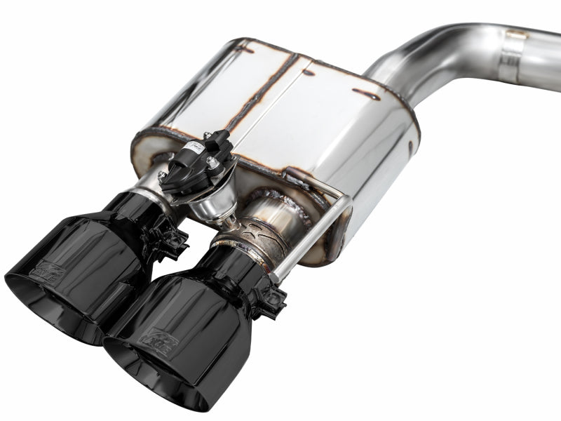 AWE Tuning 21-23 Ford Mustang Mach 1 SwitchPath Cat-Back Exhaust w/ Quad Diamond Black Tips - 3025-43551