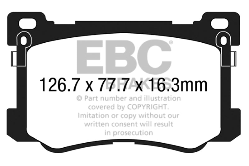 EBC 15+ Hyundai Genesis 3.8 Greenstuff Front Brake Pads - DP23048