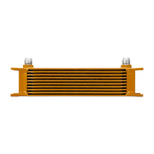 Load image into Gallery viewer, Mishimoto Universal 10 Row Oil Cooler - Gold - MMOC-10G