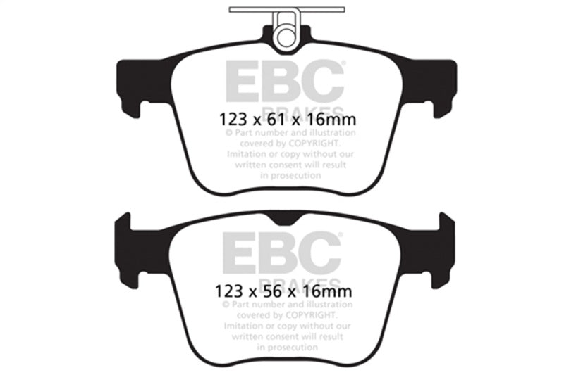 EBC Racing 2013+ Audi S3 (8V) RP-1 Race Rear Brake Pads - DP82173RP1