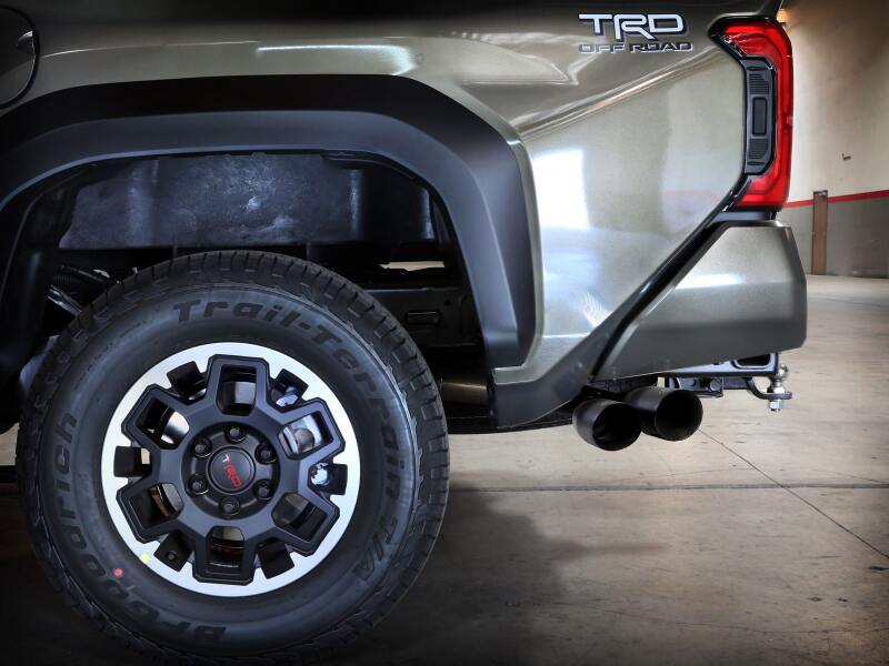 aFe 24-25 Toyota Tacoma L4-2.4L (t) Vulcan Series 2.5in to 3in Cat-Back w/ Black Tip - 49-36078-B