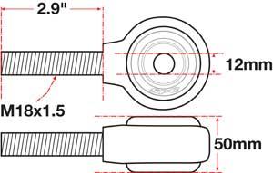 SPC Performance xAxis Rod End Ball Joint - 15774