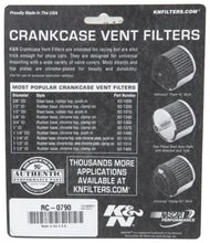 Load image into Gallery viewer, K&amp;N Universal Chrome Filter 1 3/8 inch FLG / 2 1/2 inch Base / 2 inch Top / 2 1/4 inch Height - RC-0790