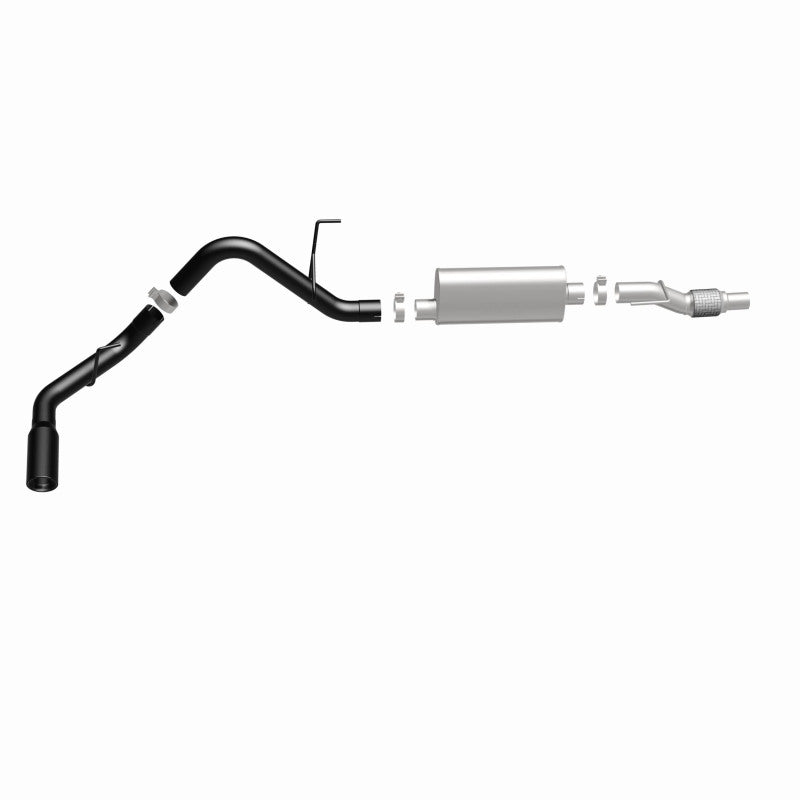 MagnaFlow SYS Cat-Back 11-14 Ford F-150 3.5L V6 EcoBoost 3in Black Single Side Exit Rear 3 Tip - 15364