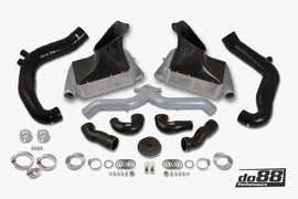 do88 10-12 Porsche 911 Turbo/Turbo S (997.2) BigPack Intercooler Kit w/Silver Pipe + Inlets - BIG-130SI-169