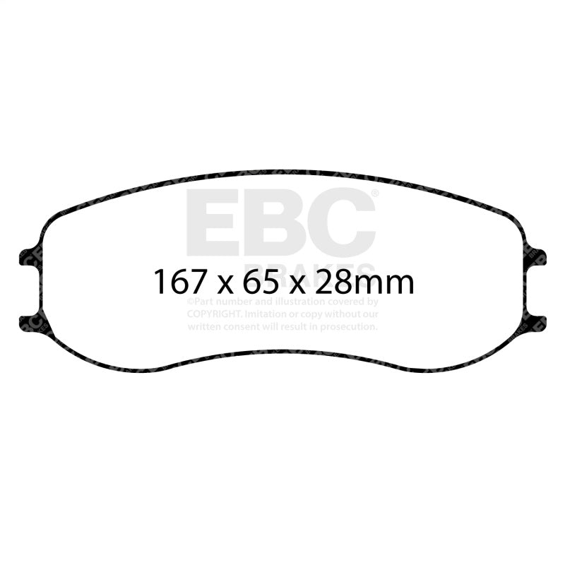 EBC Racing Porsche 718 Cayman GT4 Clubsport (PFC Brakes) SR-21 Sintered Race Front Brake Pads - DP8081.22SR21