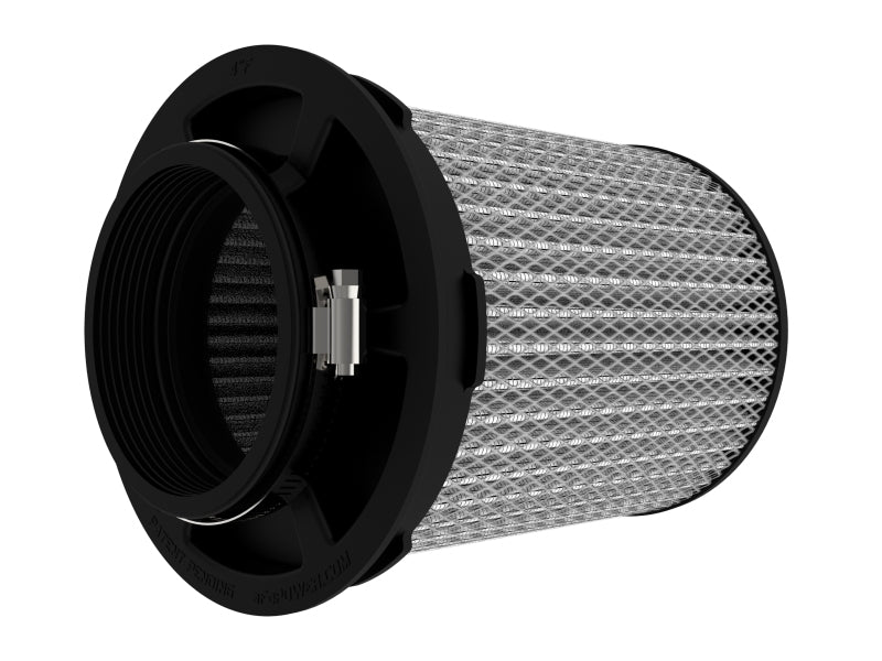 aFe MagnumFLOW Pro DRY S Universal Air Filter 4in F x 6.5n B x 6.5in T (Inv) x 8in H - 21-91153