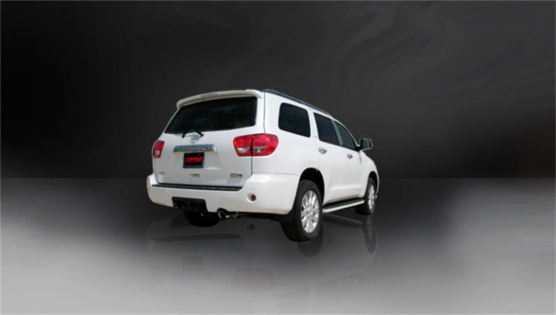 Corsa 2008-2017 Toyota Sequoia 5.7L V8 Touring Cat-Back Exhaust w/Black 4in Tip - 14573BLK