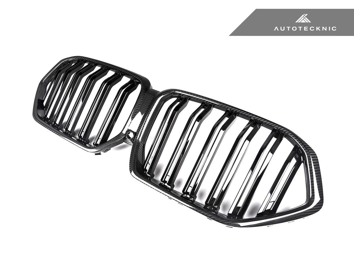 AutoTecknic Dual-Slat Carbon Fiber Front Grille - BMW G06 X6 LCI
