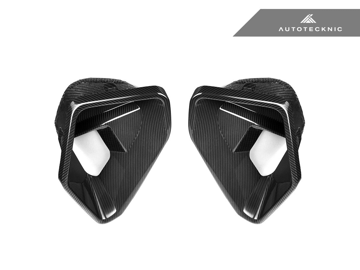 AutoTecknic Carbon Fiber Front Bumper Air Vent Set - BMW G06 X6 M-Sport LCI