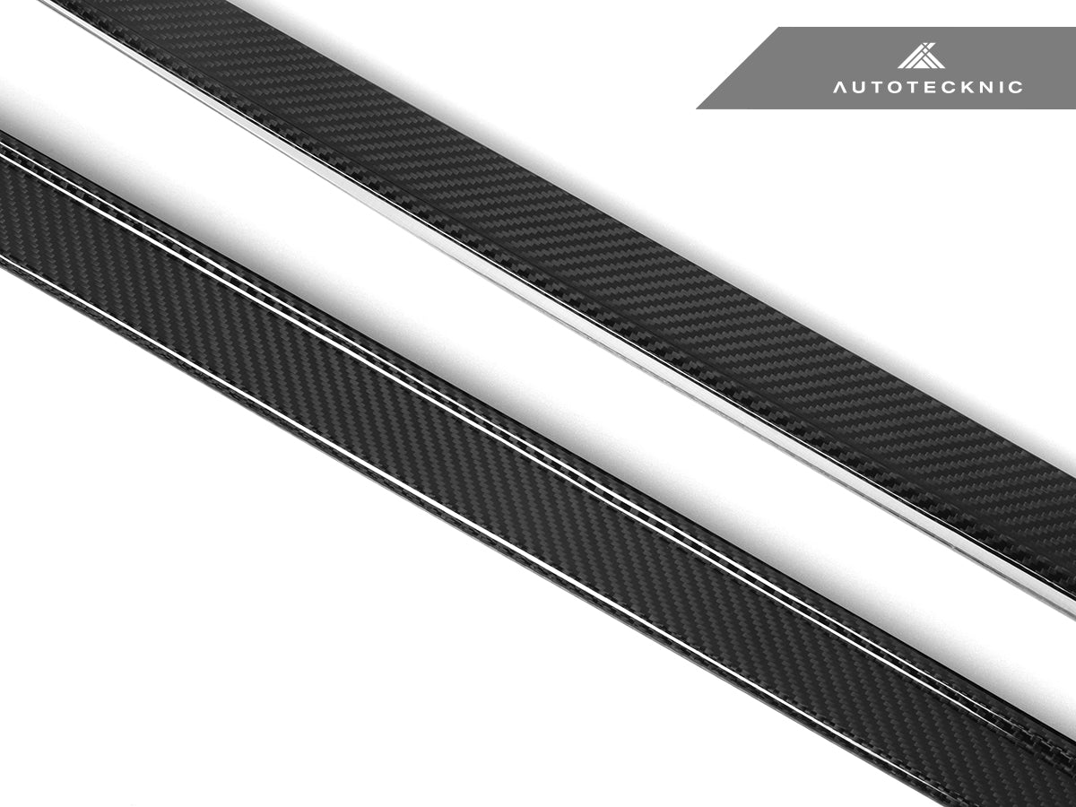 AutoTecknic Dry Carbon Fiber Side Skirt Extension Set - BMW G60 5-Series