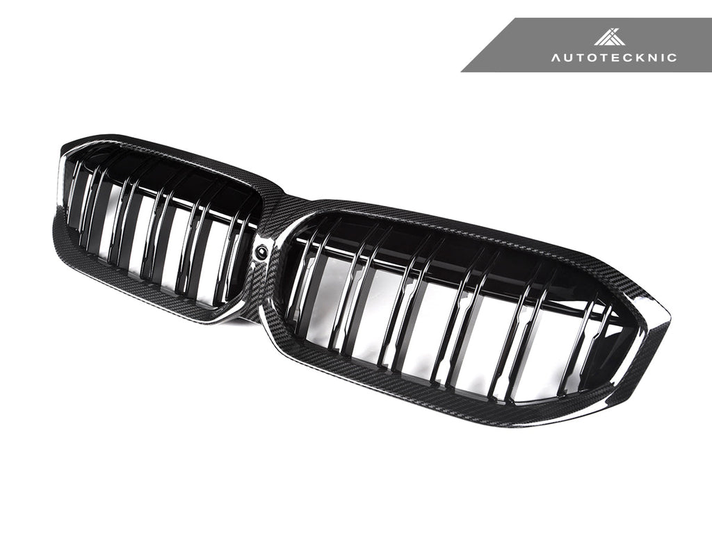 AutoTecknic Dry Carbon Fiber Dual-Slat Front Grille - BMW G20 3-Series LCI