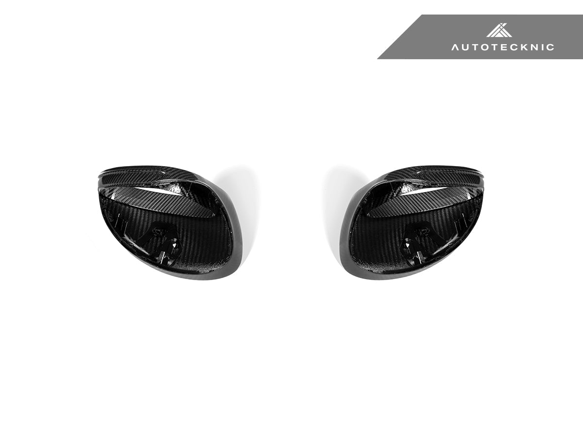 AutoTecknic Replacement Carbon Fiber Mirror Covers - Porsche 718 Cayman | Boxster