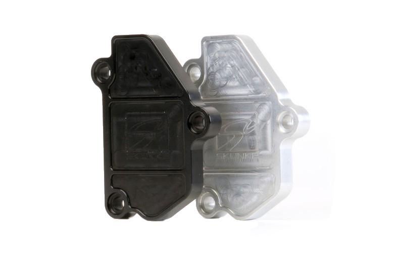 Skunk2 B-Series VTEC Black Anodized Block Off Plate - 639-05-0605