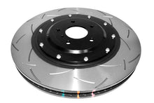 Load image into Gallery viewer, DBA T3 5000 Slotted Series w/ Black Hat Front Right 2012 Nissan GTR R35 - DBA52379BLKRS