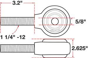 SPC Performance xAxis Rod End Ball Joint - 15739