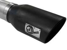 Load image into Gallery viewer, aFe MACHForce XP Exhaust 5in DPF-Back Stainless Steel Exht 2015 Ford Turbo Diesel V8 6.7L Black Tip - 49-43064-B