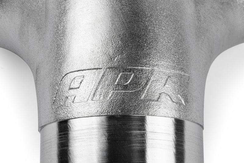 APR Cast T304 Stainless Steel Double Y-Splitter - 76mm to Quad 63.5mm (3in to Quad 2.5in) - EXH0146