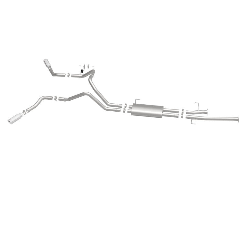 MagnaFlow Cat-Back 10-15 Toyota Tundra SC LB / CC SB 4.6L/5.7L V8 SS 2.5 Dual Split Rear 4in Tip - 19232