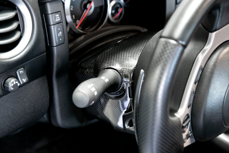 Seibon 09-14 Nissan GTR Carbon Fiber Steering Column Surround Trim - CFI0910NSGTR-G
