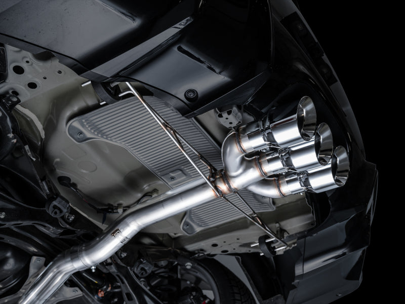 AWE Tuning 2024 Acura Integra Type S DE5 FWD Track Edition Exhaust w/ Triple Chrome Silver Tips - 3020-52335
