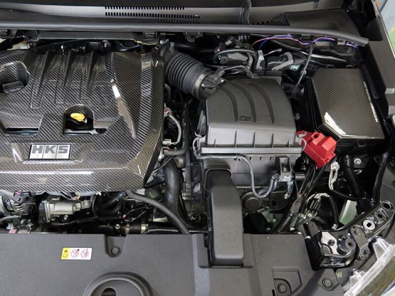 HKS 2023 Toyota GR Corolla Dry Carbon Fuse Box Cover - 70026-AT014