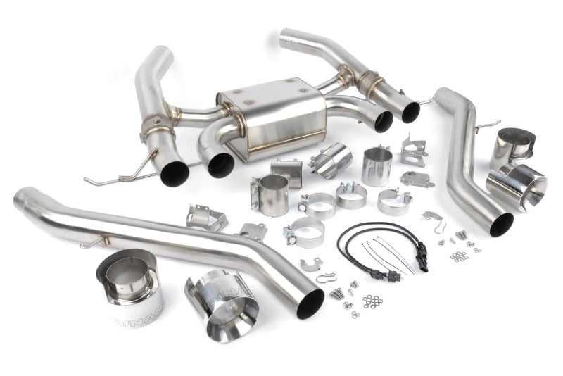 Dinan 21-27 BMW M3/M4 (G80/G82/G83) Valved Axleback Exhaust System - Polished Tips - D660-0093