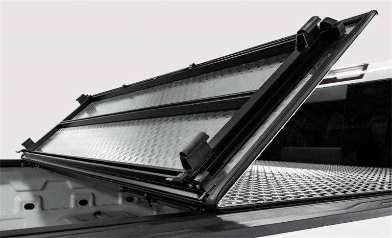 Access LOMAX Tri-Fold Cover Black Urethane Finish 07-20 Toyota Tundra - 5ft 6in Bed (w/ Deck Rail) - B3050059