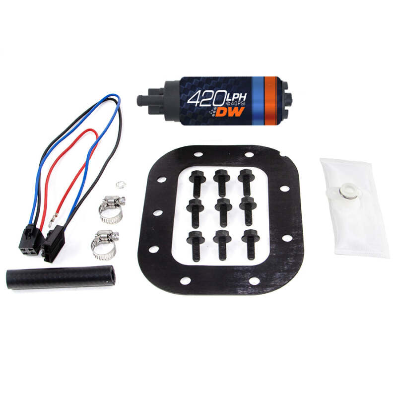 DeatschWerks DW420 Series 420lph In-Tank Fuel Pump w/ Install Kit For Corvette 86-89 5.7L - 9-421-1028
