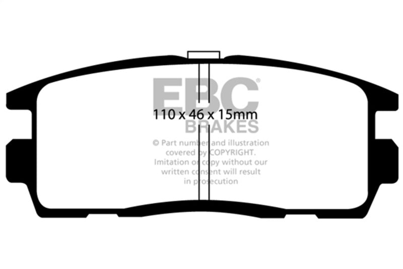 EBC 10+ Chevrolet Equinox 2.4 Ultimax2 Rear Brake Pads - UD1275