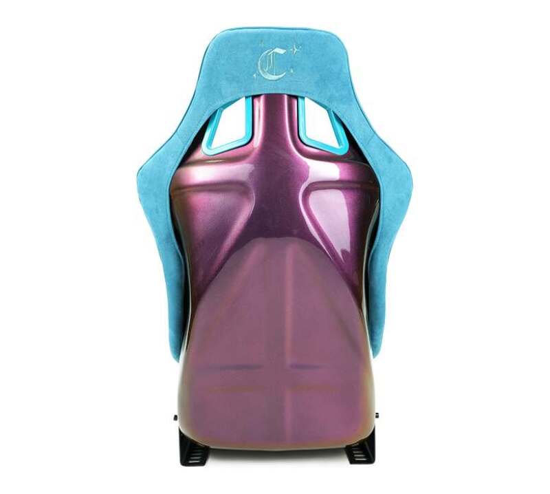 NRG FRP Bucket Seat (Large) Prisma-Chromatic Dark Teal Vegan Suede w/ Chameleon Back - FRP-302DTL-CHRMTC