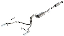 Load image into Gallery viewer, Borla F-150 2021 5.0L 4dr CC SB EC STB Lariat/KR/Platinum/LTD 3/2.25 SRE Cat-Back Touring CHR Tips - 140865