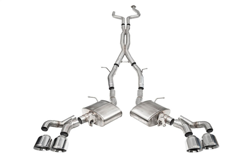 Corsa 22-25 Cadillac CT5 V Blackwing 3in. Cat-Back w/ Active Exhaust - Dbl X-Pipe - Twin 4.5in. Tips - 21320