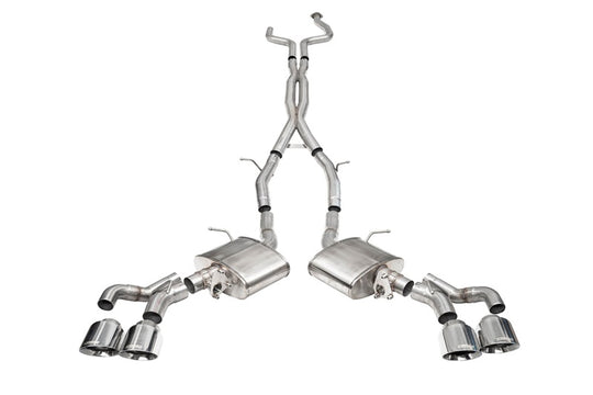 Corsa 22-25 Cadillac CT5 V Blackwing 3in. Cat-Back w/ Active Exhaust - Dbl X-Pipe - Twin 4.5in. Tips - 21320