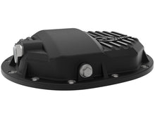 Load image into Gallery viewer, aFe Power Pro Series AAM 9.5/9.76 Rear Diff Cover Black w/Mach Fins 14-19 GM Silverado/Sierra 1500 - 46-71120B