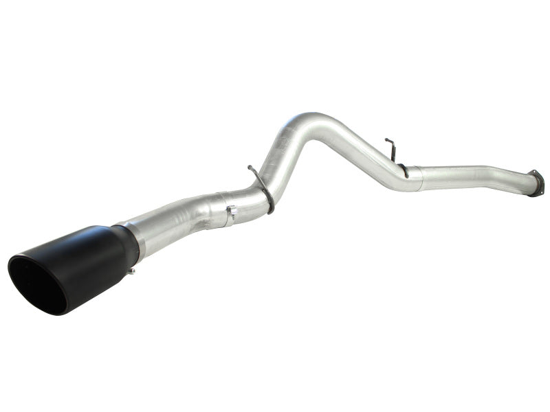 aFe Atlas Exhaust 5in DPF-Back Al Steel 07.5-10 GM Diesel Trucks V8-6.6L (td) LMM (Blk Tip) - 49-04040-B