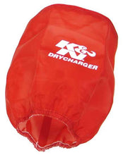 Load image into Gallery viewer, K&amp;N Drycharger Air Filter Wrap Red 6in Base ID x 5in Top ID x 6.5in Height - RX-4730DR