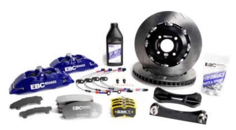 EBC 06-15 Mazda Miata MX5 (NC) Blue Apollo-4 Calipers 330mm Rotors Front Big Brake Kit - BBK018BLU-1