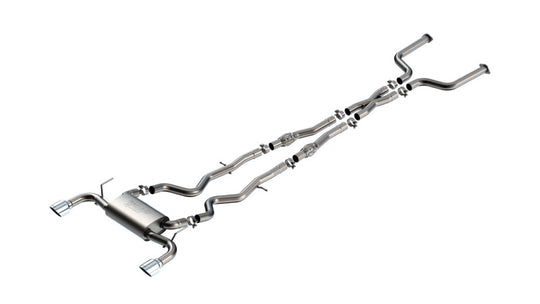 Borla 16-24 Infinity Q50 (Auto V6) S Type Cat Back - Chrome Tip - 140977