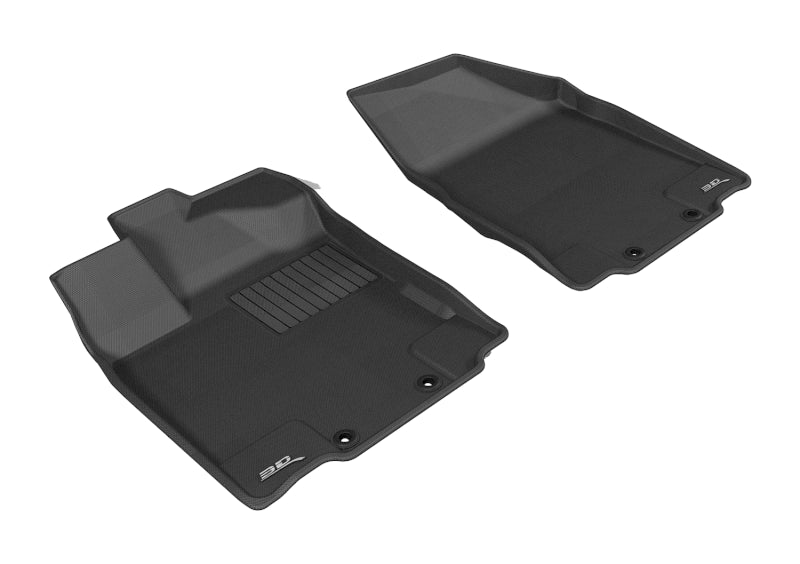 3D MAXpider 2013-2020 Nissan/Infiniti Pathfinder/QX60/JX Kagu 1st Row Floormat - Black - L1NS05811509