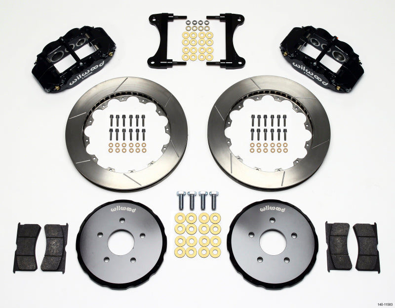 Wilwood Narrow Superlite 6R Front Hat Kit 13.06in Nissan 370Z/Fiti G37 - 140-11583