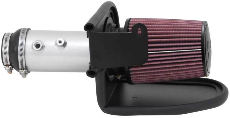 K&N 13-14 Honda Accord 3.5L V6 69 Series Typhoon Air Intake System - Silver Cold Air Intake Kit - 69-1212TS