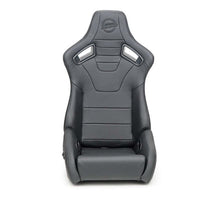 Load image into Gallery viewer, NRG Omega Reclinable Racing Seat (Pair) Black with Black Carbon Vinyl Back - RSC-750BK/BK L/R