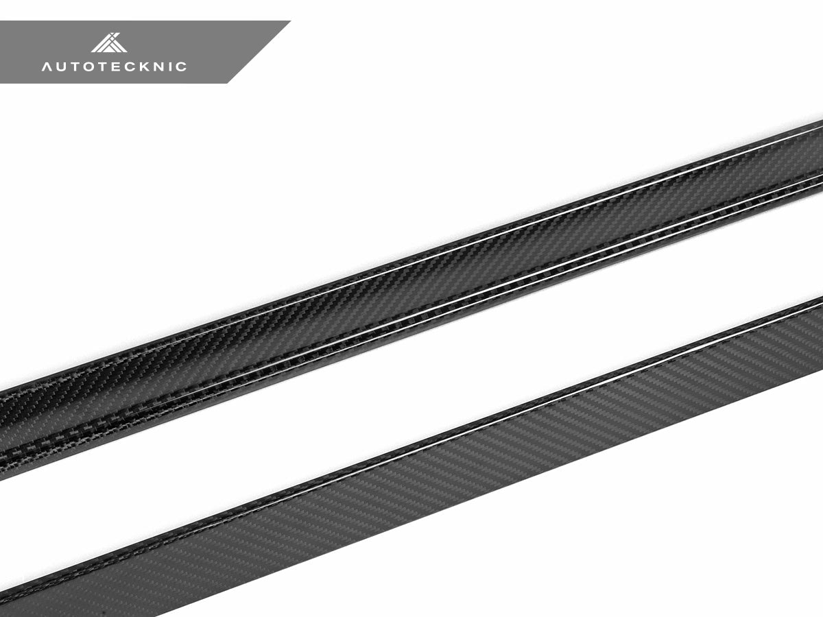 AutoTecknic Dry Carbon Fiber Side Skirt Extension Set - BMW G60 5-Series