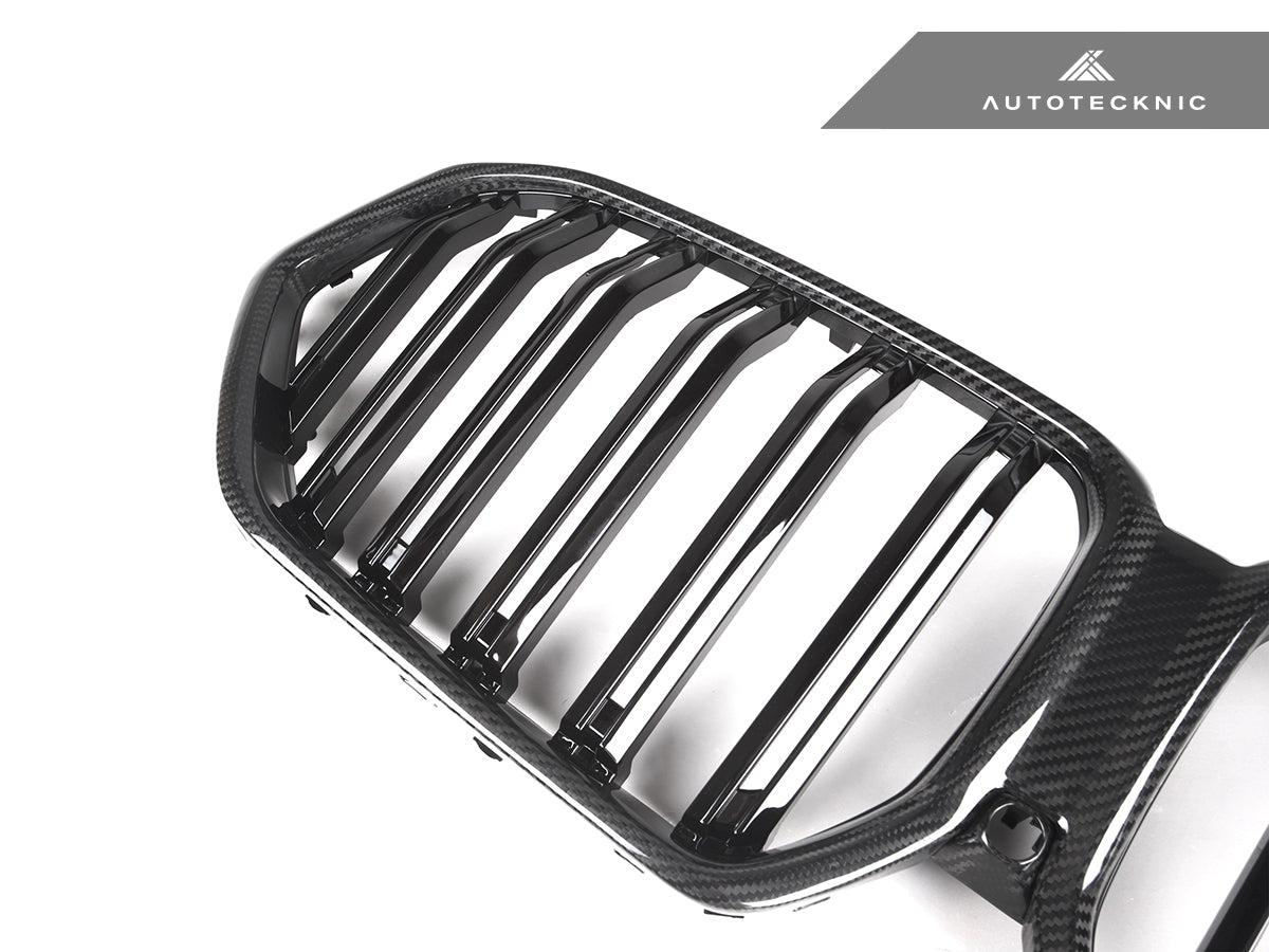 AutoTecknic Dual-Slats Dry Carbon Front Grille - BMW G06 X6 Pre-LCI
