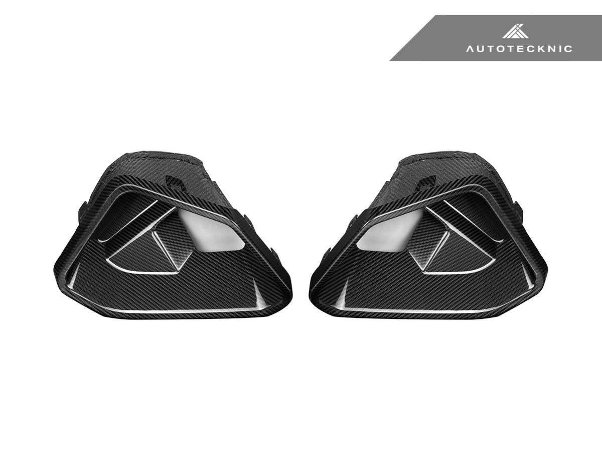 AutoTecknic Carbon Fiber Front Bumper Air Vent Set - BMW G06 X6 M-Sport LCI