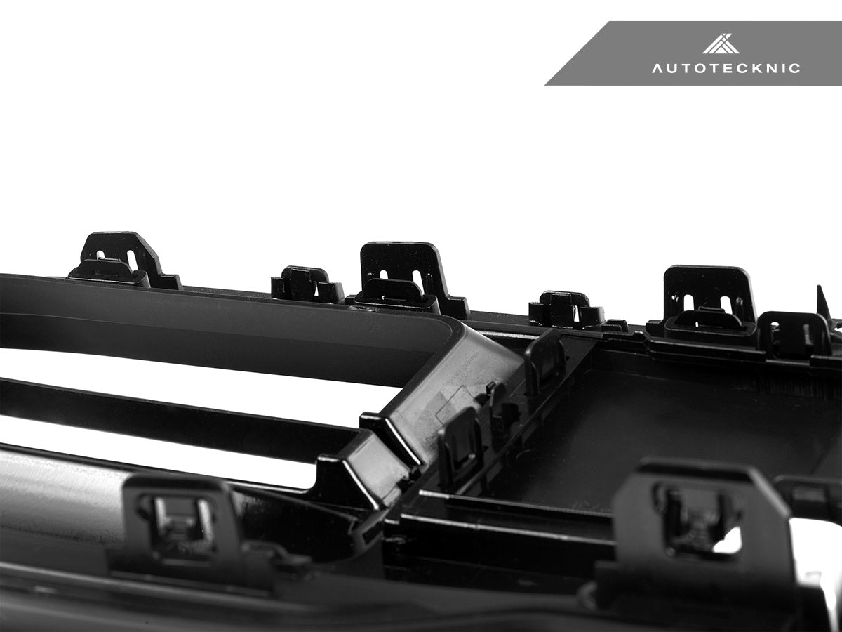 AutoTecknic Gloss Black Front Grille - BMW G60 5-Series
