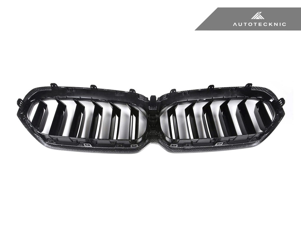 AutoTecknic Dry Carbon Fiber Dual-Slats Front Grilles - BMW G30 5-Series LCI
